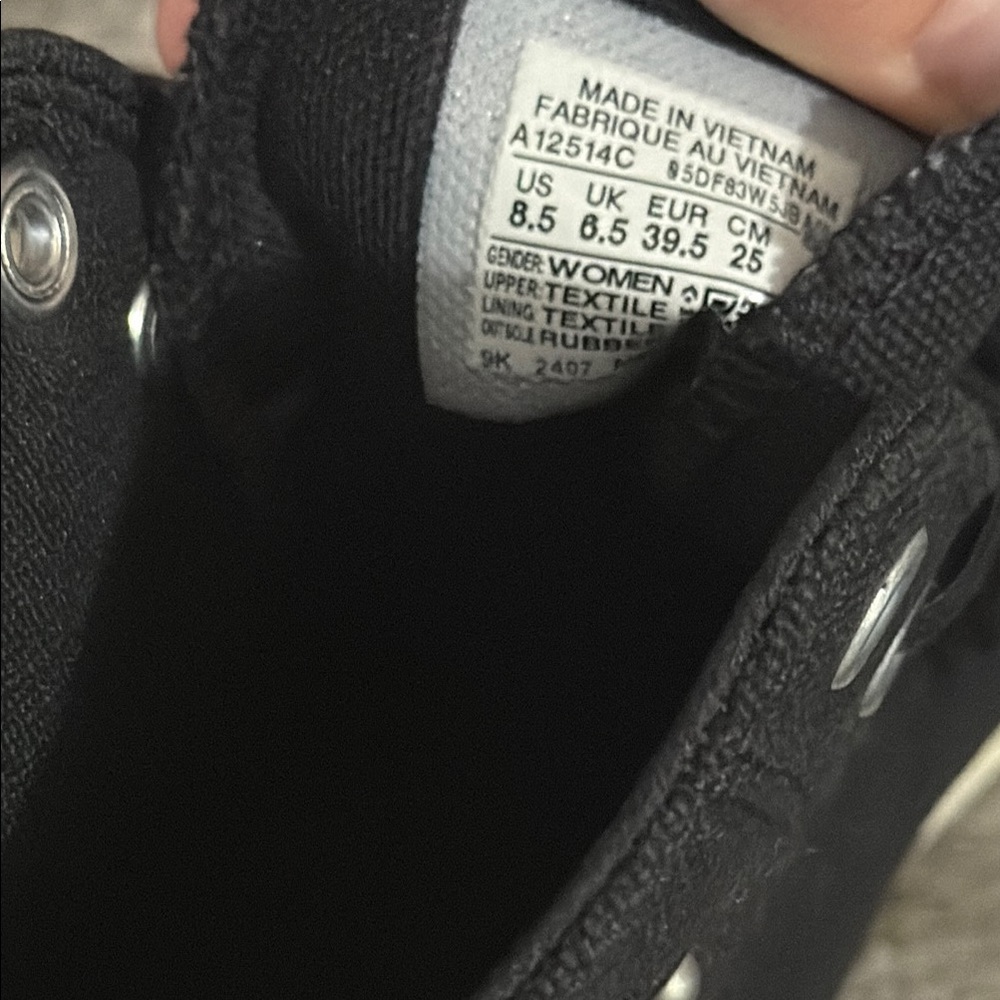 Converse Black and White High-Top Wedge - Picture 5 of 8